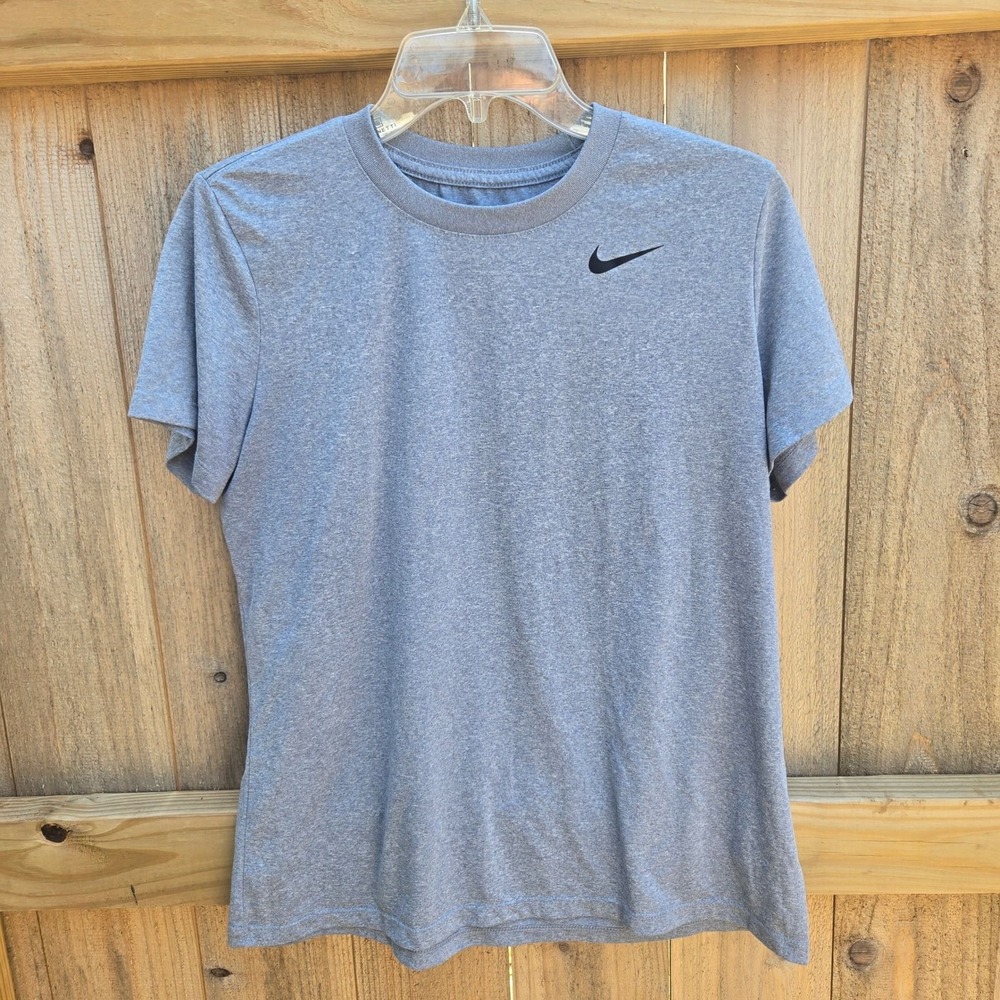 Nike Dri-FIT Heather Grey Short Sleeve Performance T-Shirt Mens Large *fits Med!